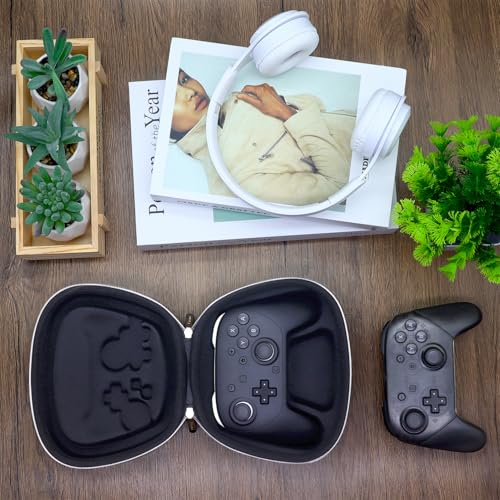 Carrying Case Compatible with Nintendo Switch 2 Pro Controller, Buttons & Joysticks Full Protection, Hard Shell Original Switch Controller Travel Storage Case, Black - color: Black Special Edition