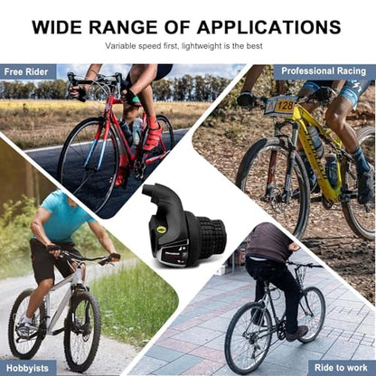 Revoshift MTB Bike Bicycle Right Shift Lever, SL-RS35 6/7 Speed Bicycle Twist Grip Gear, Bike Handle Shifter for Mountain Bicycle - color: SL-RS35-7R