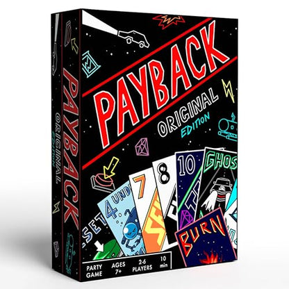 PAYBACK Original Edition – Fun Family Card Games with Betrayal, Strategy & Chaos for Teens & Adults, Fast-paced Party & Travel Game Night Favorite, Ideal for Teens, Friends & Families