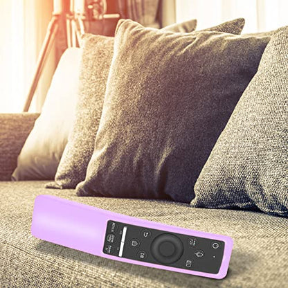 Case Compatible with Samsung Smart TV Remote Controller BN59 Series, Light Weight Silicone Cover Protector Shockproof Anti-Slip Remote Skin Sleeve - Purple - color: Lilac Purple
