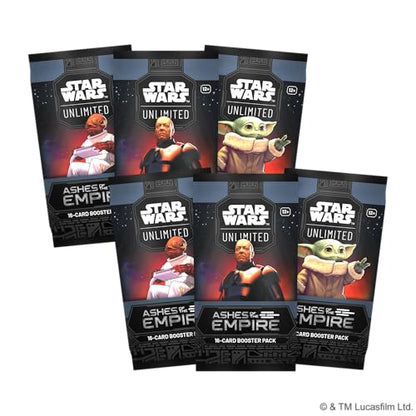 Star Wars: Unlimited Ashes of the Empire Prerelease Box | 6 Booster Packs, Exclusive Promo Cards, Battle of Endor TCG Tournament Kit and More, Ages 12+, 2+ Players, 30 Min Playtime