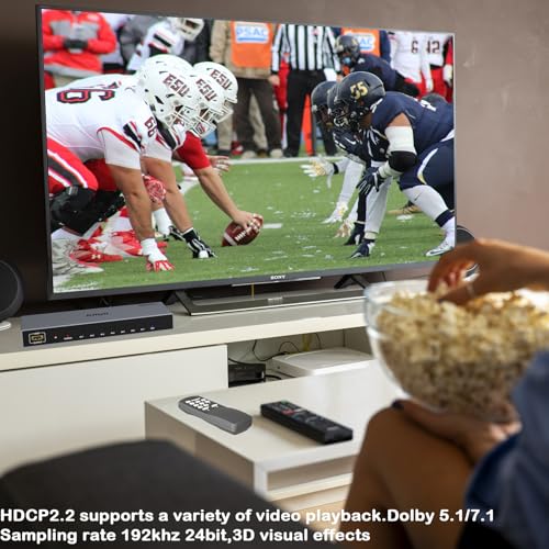 KAGO 8-Port 4K@60Hz HDMI Switcher Box with IR Remote | 8-In 1-Out HDMI Switch,HDR10 & Dolby Vision, 18Gbps HDCP 2.2 Pass-Through, 3D Audio, Aluminum Shell - size: 8x1
