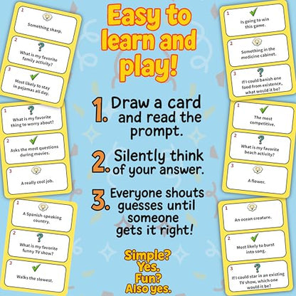 How Well Do You Know Your Family? Fun Guessing Game for Family Game Night | Family Bonding Activities | Fun Family Card Games For Kids, Teens & Adults | Easy Family Game Night | Ages 8+, 3-8 Players