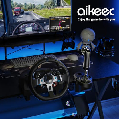 aikeec USB American Truck Simulator Shifter, Gearshift Knob Fit for ATS & ETS2 Games, PC Sim Racing Shifter Compatible with Logitech G25 G27 G29 G920 Thrustmaster TH8A Fanatec Version 2 - size: Truck Sim USB Shifter Version 2