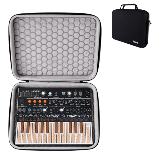 Banworks Hard Shell Travel Case for Arturia MicroFreak Hybrid Synthesizer, 1000D Water-Resistant Nylon Oxford, Shockproof Protective Bag Storage/Carrying Case JT/HCQSNB-13 (Case Only, 1 Piece) - size: For Arturia MicroFreak
