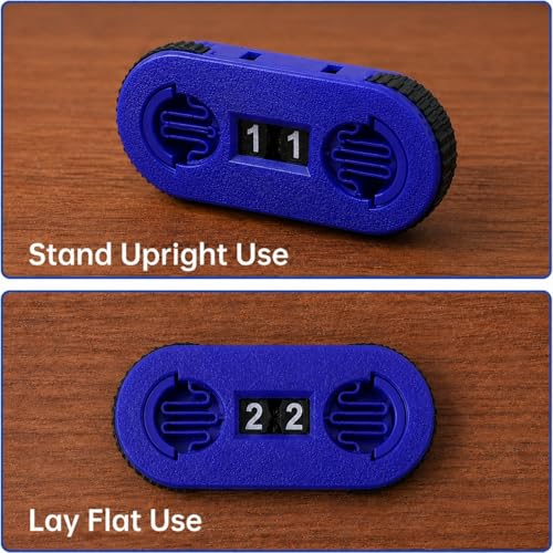 2 Pack MTG Life Counter - HP Tracker with Tracking Card Slot MTG RPG Tabletop Dungeons and Dragons (Blue) - color: Color a