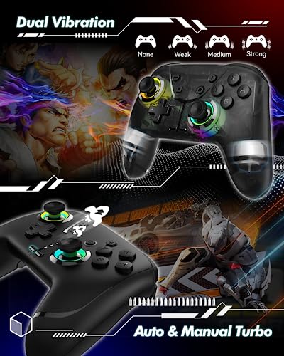 GMBACK Wireless Switch 2 Controller for Nintendo Switch 2/Switch/Lite/OLED | Bluetooth Gaming Controller for iPhone/Android/PC/Steam/Mac/iOS/iPad/TV with Macro/Vibration/Motion Control/Turbo/Wakeup - color: Obsidian Black