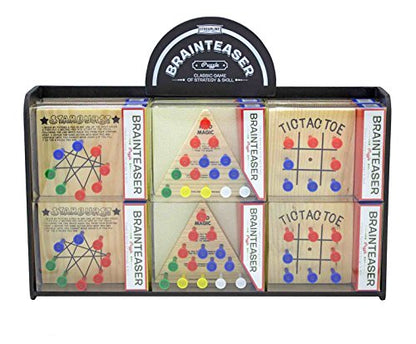 Streamline Imagined Brain Teaser Games - Bundle of 3 | Educational Board Game for Teens and Adults | Travel Size Strategy Toy |