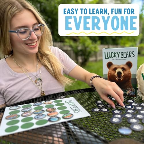 National Parks Board Game | Collectible Token Set with All 63 Parks | Family Board Game for Kids and Adults | Great National Parks Gift