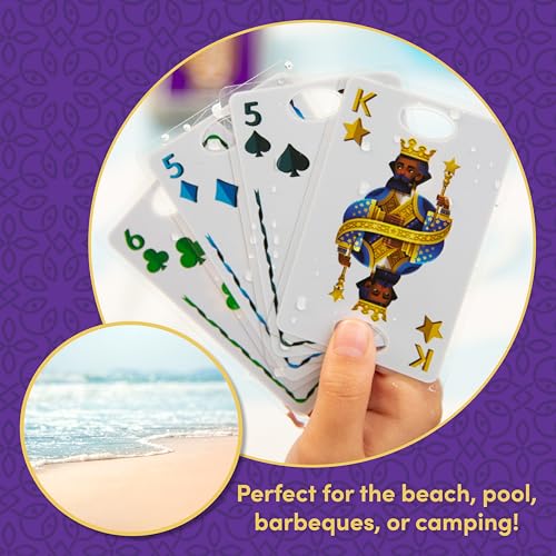 Five Crowns Waterproof Rummy Style Card Game for Kids, Family Game Night | Family Game Night, Travel Games, Screen-Free, Holiday Game, Playing Cards, Collector's Tin, Award-Winning - style: Five Crowns Waterproof
