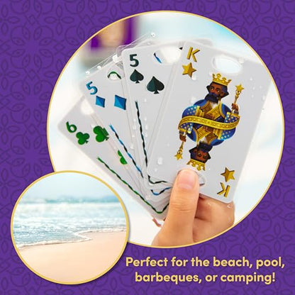 Five Crowns Waterproof Rummy Style Card Game for Kids, Family Game Night | Family Game Night, Travel Games, Screen-Free, Holiday Game, Playing Cards, Collector's Tin, Award-Winning - style: Five Crowns Waterproof