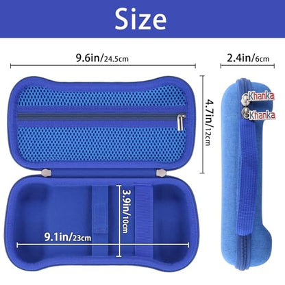 khanka Hard Travel Case Replacement for Anbernic RG556 Retro Handheld Game Console,Case Only. (Blue) | Hard Shell Protection, Smooth Zipper Opening, Secure Custom Fit, Travel-Ready Portable Storage, Protective Case Only - style: Blue