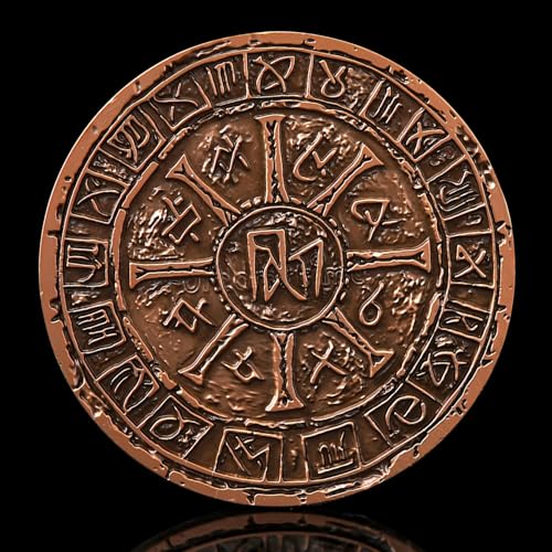 7-in-1 Spinner Dice Set – 3D Metal Dragon-Embossed Polyhedral RPG Accessory Role Playing Dice for Dungeons & Dragons, Pathfinder, RPG and Tabletop Games (D4, D6, D8, D10, D%, D12, D20) Copper - color: New-copper