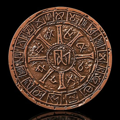 7-in-1 Spinner Dice Set – 3D Metal Dragon-Embossed Polyhedral RPG Accessory Role Playing Dice for Dungeons & Dragons, Pathfinder, RPG and Tabletop Games (D4, D6, D8, D10, D%, D12, D20) Copper - color: New-copper