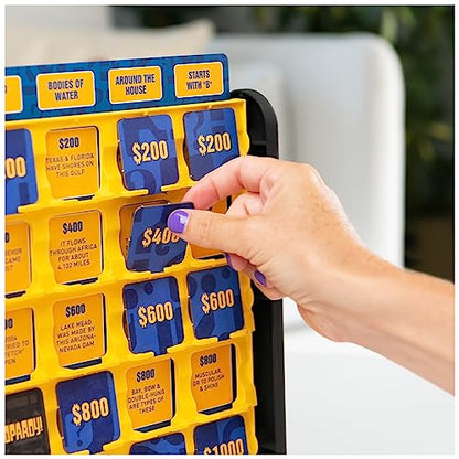 Jeopardy Family Edition Board Game Trivia Games Board Games for Family Night Fun Games for Game Night, for Adults and Kids Ages 10 and up