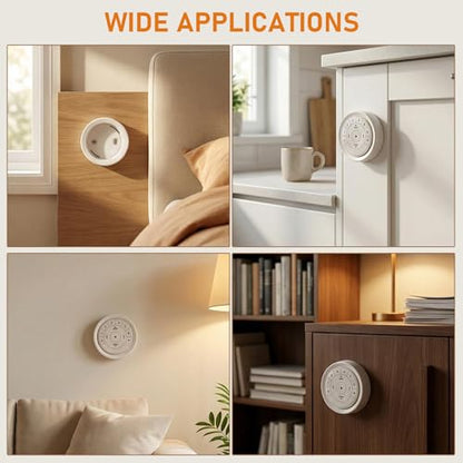 Remote Controller Holder for Hunter Douglas PowerView Gen 2 & Gen 3, Pebble Remote Wall Mount Bracket Station with Adhesive Strip and Screw, White - color: White