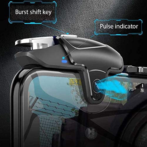 11 in 1 PUBG Mobile High Frequency Triggers with 400mAh Phone Cooler | Cell Phone Game Controller for Fortnitee/Call of Duty/Free Fire/Apex, 40 Shots per second (Max) - color: Memo