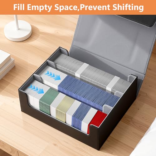 Trading Card Dividers for Storage Boxes - 12PCS High-Density Foam Card Spacer Blocks, Bulk Box Divider, Card Storage Supplies for MTG, TCG, Baseball & Sports (White) - style: 12PCS