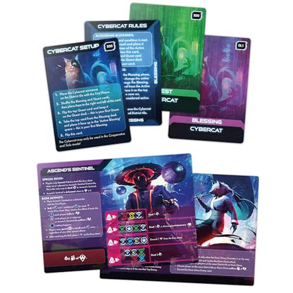Tamashii: Stretch Goals: Lost Pages - Unlock New Adventures and Unveil the Lost Secrets! Sci-Fi Strategy Game, Ages 14+, 1-4 Players, 45-90 Min Playtime, Made by Awaken Realms