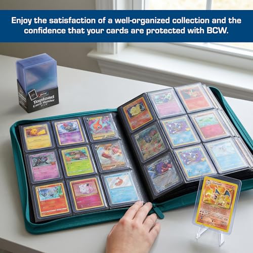 BCW 3x4 Topload Card Holder - Standard - 25ct | Rigid PVC Trading Card Protection for Baseball Cards, Football Cards, and Trading Cards Like Pokémon and MTG | Holds Cards Up to 20pts