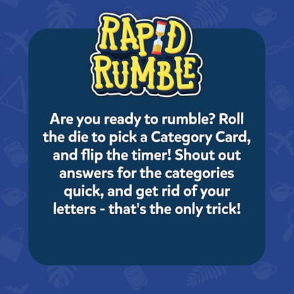 Skillmatics Rapid Rumble – Fast-Paced Board Game for Kids, Teens & Adults | Quick Thinking Category Game, Fun for Family Game Night & Educational Toy, Gift for Boys & Girls Ages 6, 7, 8, 9 & Up