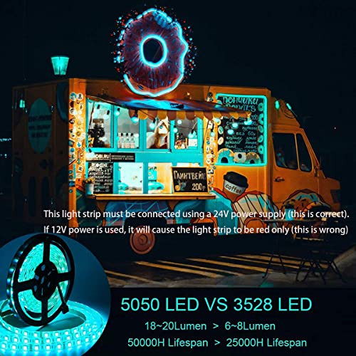 SUPERNIGHT RGB LED Strip Lights Waterproof, 32.8 FT 10M 600LEDs | SMD 5050, Color Changing, Flexible, for Bedroom, TV Back Lighting, Christmas, Halloween Day, Not Include Power Adapter - size: 32.8 FT