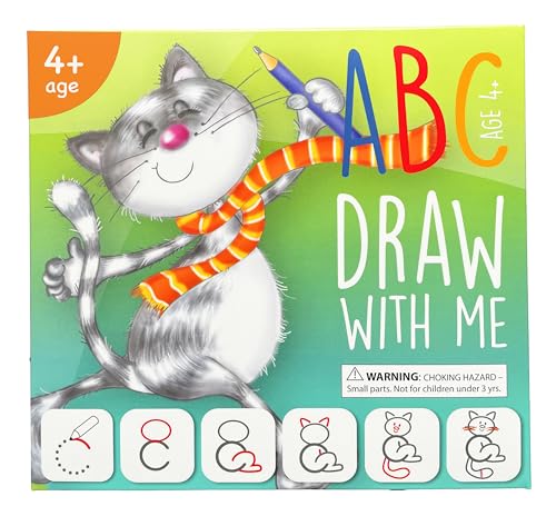 Learn to Draw ABC Letters: Crafts & Art Supplies for Kids Ages 3-6, Gift | How to Draw, Letter Tracing Cards, Handwriting Practice, Alphabet Flashcards, Birthday Gift for 4 Year Old Girl Boy