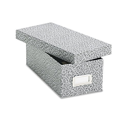 Oxford 40588 Reinforced Board Card File, Lift-Off Cover, Holds 1,200 3 x 5 Cards, Black/White - size: 3" x 5"