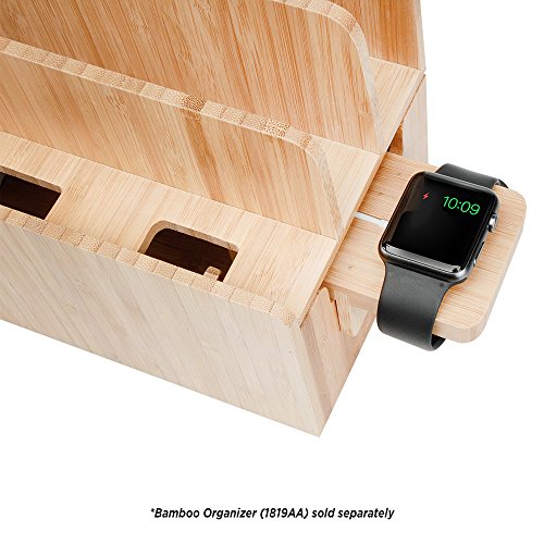 MobileVision Compatible Stand for Apple iWatch Adapter for use with Bamboo Charging Stations and Multi-Device Organizers - color: Apple Watch Adapter Only