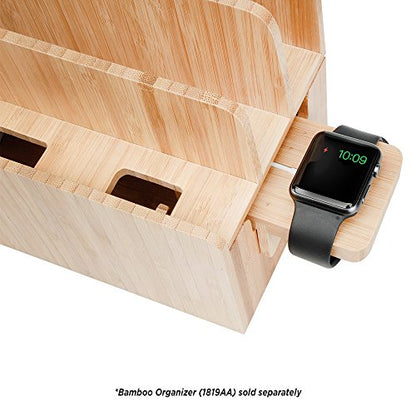 MobileVision Compatible Stand for Apple iWatch Adapter for use with Bamboo Charging Stations and Multi-Device Organizers - color: Apple Watch Adapter Only