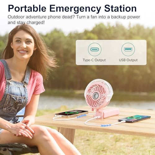 HandFan 4000mAh Handheld Misting Fan, 50ml Water Tank, Rechargeable Personal Mister Fan Portable AC, Spray Water Mist Fans, Foldable Cooling Ice Fans for Beach Travel Outdoors(Pink) - color: Pink, style: 4000mAh
