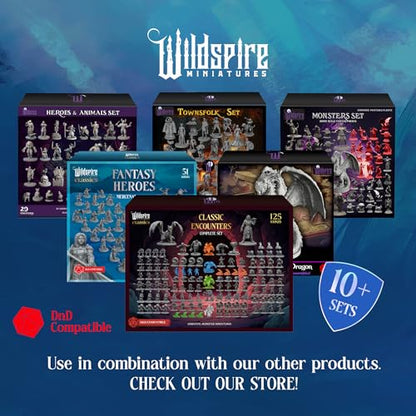 Wildspire 20 Enchanted Objects - Animated Objects for DND Miniatures 28-32mm Dungeons & Dragons Minis Bulk D&D Figures DND Minis Bulk Fantasy Spell Effects Tabletop Fantasy Game Miniature Accessories