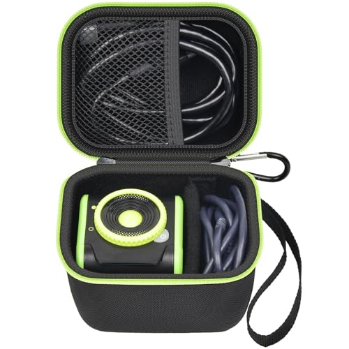 GWCASE Hard Carrying Case for LeapFrog LeapMove Active Learning Game System | Mesh Pocket, Carabiner & Wrist Strap, Keeps Console Cables and Small Accessories Organized for Travel/Home, Black, Case Only - color: Black