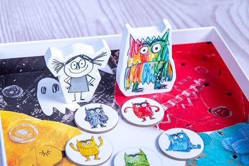 Devir - The Color Monster Travel Board Game, Cooperative Emotional Learning Game for Kids & Families, 2-5 Players, Ages 4+, Playtime 25, (English Version) - color: Travel Edition