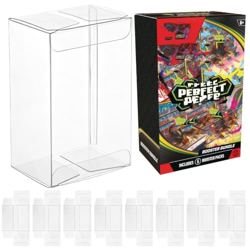 12 PCS Booster Bundle Case, Perfect Order Booster Bundle Protector Case Plastic Display Box Compatible with Ascended Heroes(NOT fit Older Booster)Storage Case for Chaos Rising Box Trading Card Protect