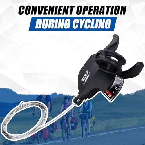 WEEROCK Bike Shifter Lever 8 Speeds Right Thumb Gear Shift Lever for Mountain Bicycle - color: Right 8 Speed
