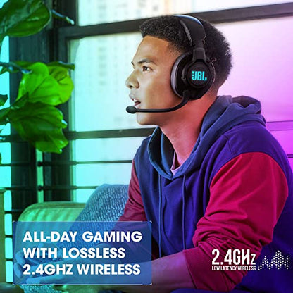 JBL Quantum 610 Wireless - Over-Ear Gaming Headset - Black | Live the game with JBL QuantumSURROUND and DTS, Be at the center of the game with JBL QuantumSOUND Signature - style: JBL Quantum 610 Wireless