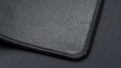 Keychron Large Gaming Mouse Pad 17.7 × 15.7 inch (450 × 400 mm), Ample Space for Mouse Movement, Smooth Micro-Weave Surface for Optical Mice, Non-Slip Rubber Base, Stitched Edges - Black - size: 15.8L x 15.8W inches