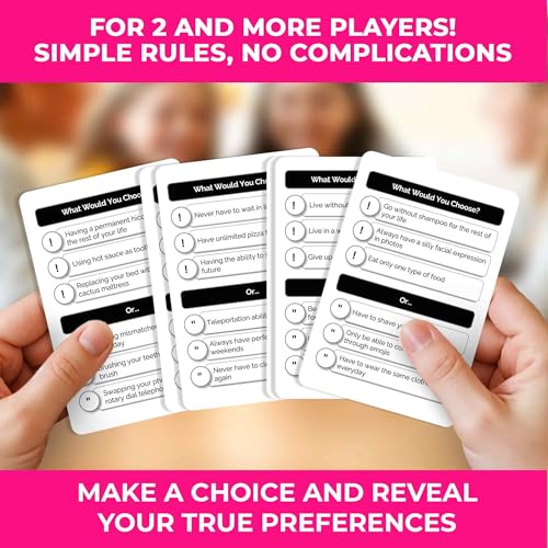 QUOKKA Board Games for Kids 8-12 – Family Games for Kids and Adults – What Would You Choose – 500+ Questions – Does Family Rather – Fun Card Game for Families and Teens - color: 2. Family Edition