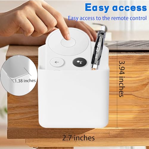 KAKAMINA Remote Control Holder Wall Mount, 6PCS Adhesive TV Remote Holder | Includes Screws and Adhesive Backing for Easy Installation. Holds TV Remotes, Pens, Keys and Other Small Items