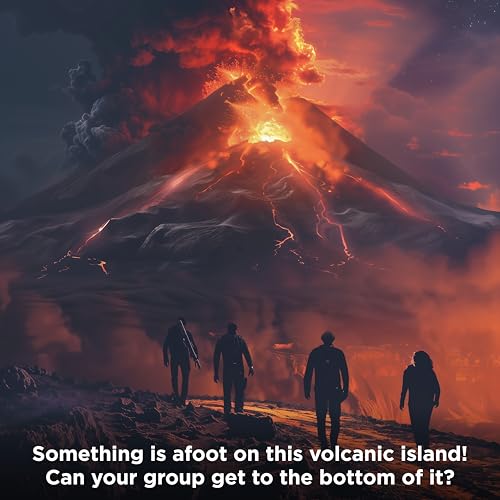 Adventure Games: The Volcanic Island | A Kosmos Game from Thames & Kosmos | Collaborative, Replayable Storytelling Game Experience for 1 to 4 Players | Ages 12+