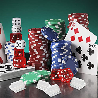 Maitys 30 Pieces Game Card Stands Plastic Card Stands DIY Board Stand for Party Favor (Transparent)