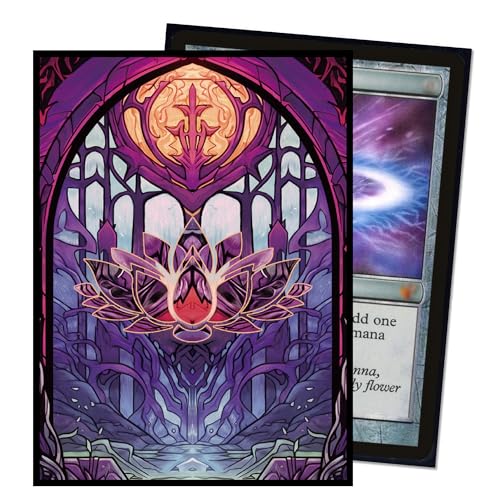 UAONO MTG Card Sleeves 100ct - Lotus - Art Card Sleeves Deck Protector, Clear Front & Matte Textured Back, Sleeves for Magic The Gathering - color: Lotus