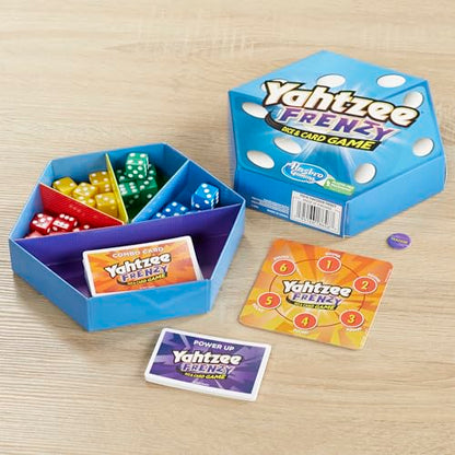 Hasbro Gaming Yahtzee Frenzy Dice & Card Game, Fast-Paced Dice Game, Card Games for Families and Kids, Easy to Learn Family Games, for 2 to 4 Players, Ages 8 and Up