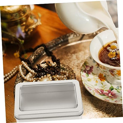 Dice Organizers Storage Portable Tin Box Lid with Foam Liner Small Dice Storage Case for Games Metal
