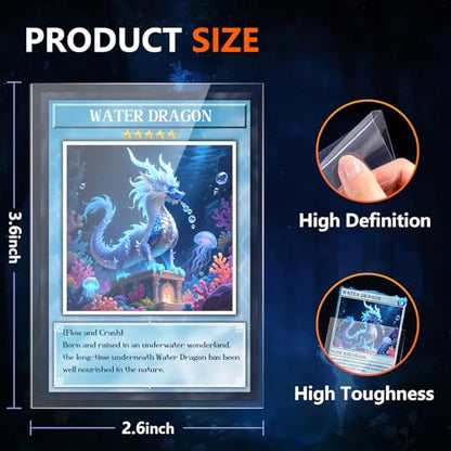 10000 Count Penny Card Sleeves for Trading Cards, Soft Card Sleeves Clear Plastic Card Protectors for MTG TCG Baseball Football Sports Game Photocards Compatible with Top Loaders - size: 10000P