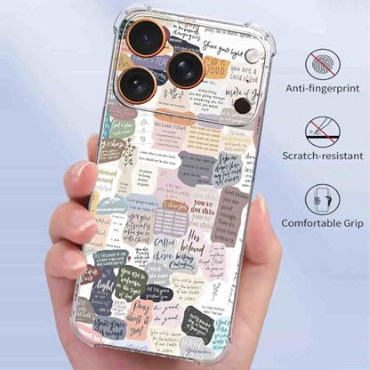 Christian Faith Case for iPhone 17 Pro Max, Jesus Bible Verse Christian Quotes Collage, Trendy Cool Soft TPU Bumper Cover for iPhone 17 Pro Max - color: Christianity3