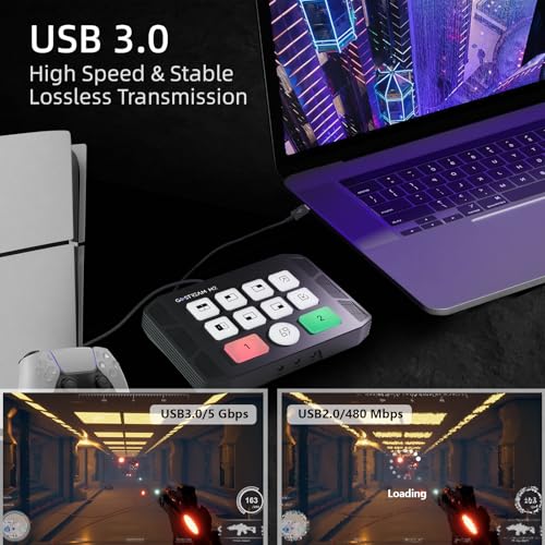 Osee GoStream M2 Capture Card, Dual 4K HDMI Input Capture Card for Streaming, USB 3.0 Audio Video Capture Card Record in 1080P 60FPS Low Latency, Compatible with PS5/PS4/Xbox/Switch in OBS, YouTube