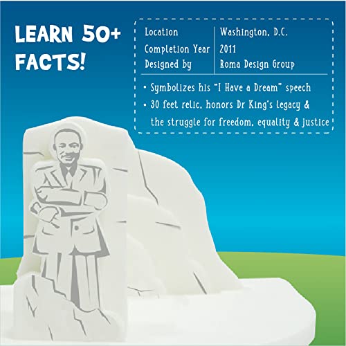 Imagimake Mapology - Monuments of USA, Build 10 3D Famous Landmarks | Educational 3D Puzzle for Kids, Learn Geography & 50+ Facts, Birthday Gift for Boys &Girls Ages 5,6,7,8,9,10,11,12 Years Old - style: Monuments of USA