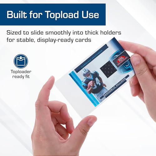 BCW Thick Trading Card Sleeve - 500 ct | Crystal Clear Polypropylene Protective Sleeves for Collectible Cards | Card Protector Sleeves Holds Trading Cards Up To 240pt | Fits Thick-Card Topload Holders